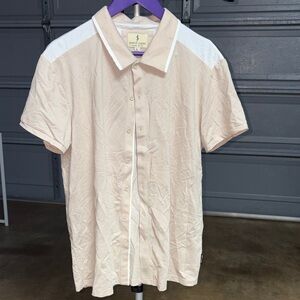 Men's Tan Short Sleeve Shirt